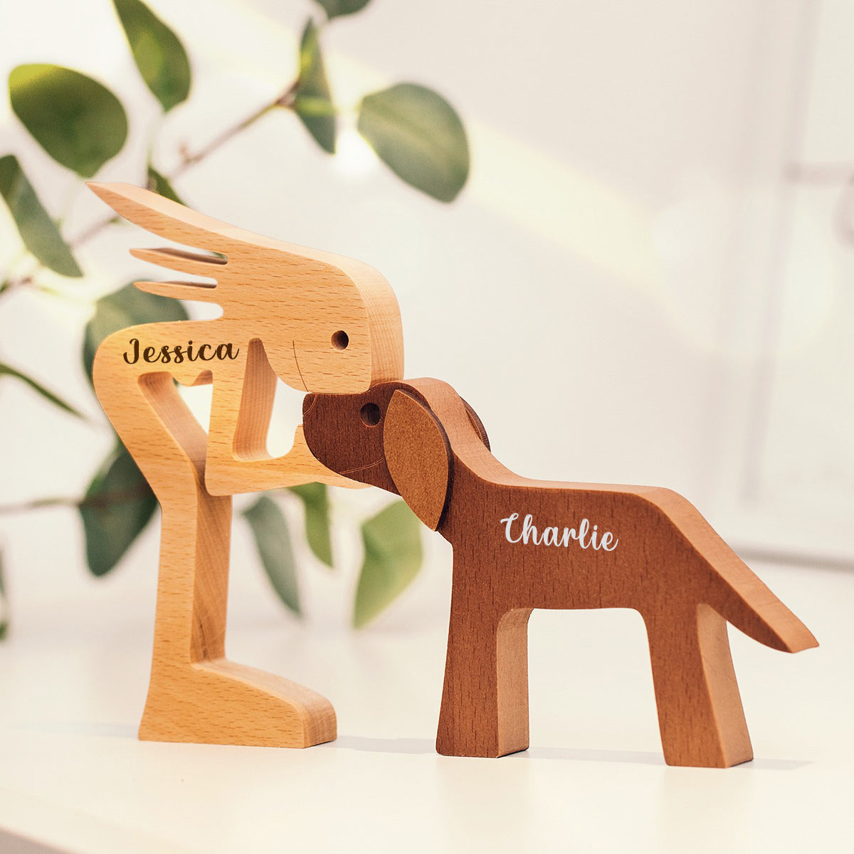 Personalized Custom Wooden Pet Carvings - The Love Between You And Your Pet