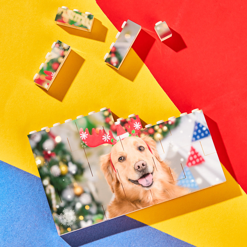 Personalized Building Block Puzzle Photo Brick Photo & Text Frame