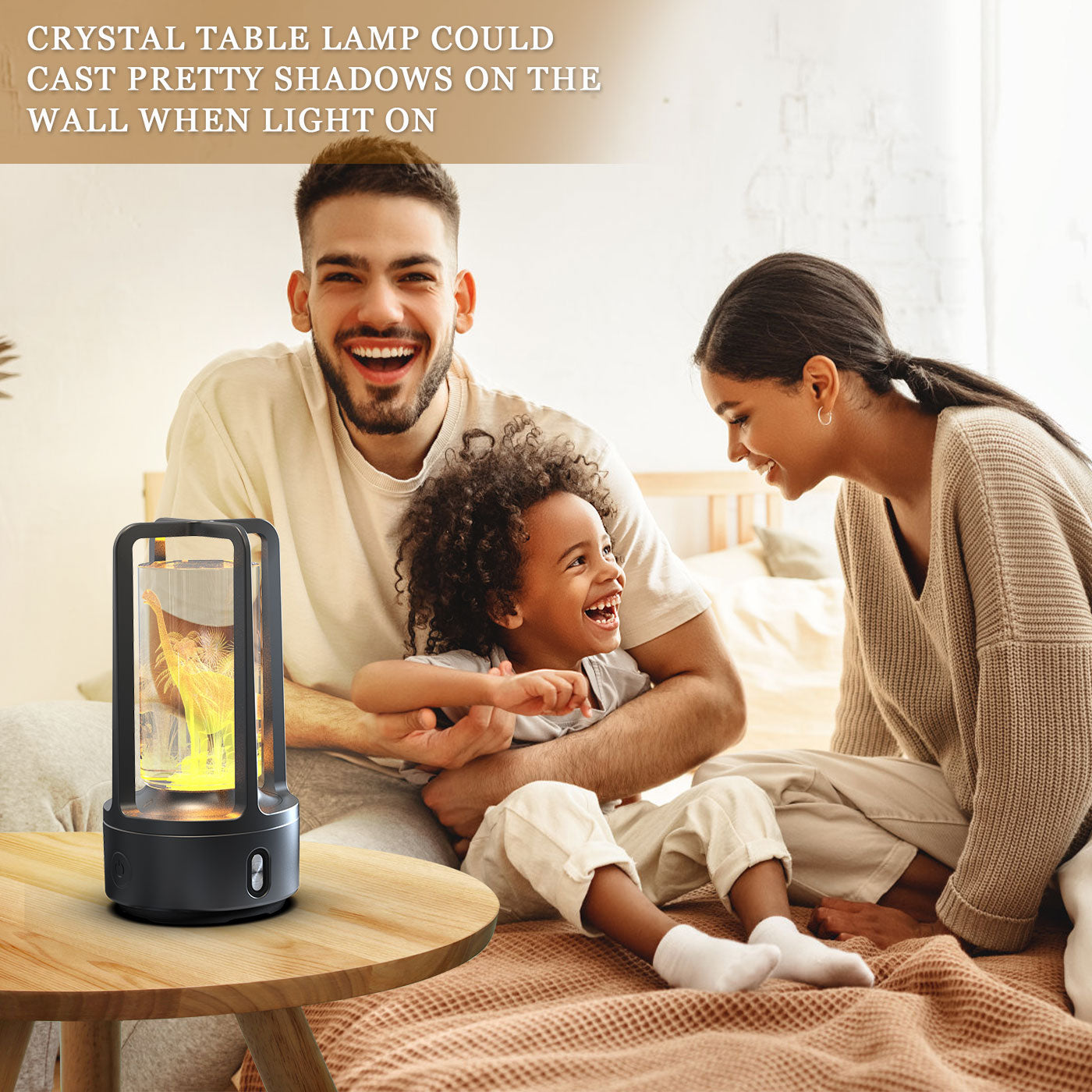 Creative 2 In 1 Audio Acrylic Crystal Touch Lamp And Bluetooth Speaker Valentine's Day Gift