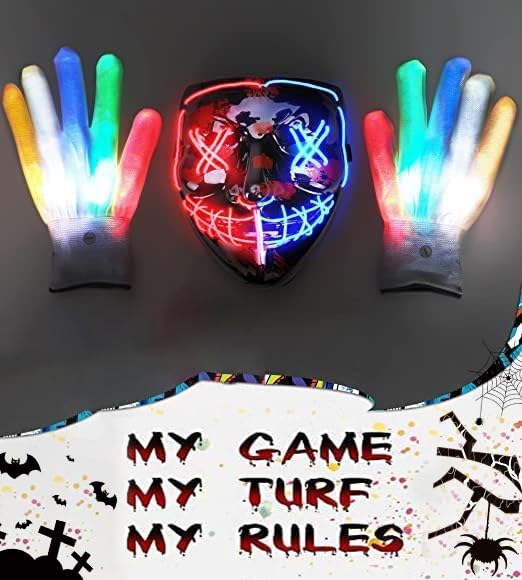 The LED halloween purge mask light up halloween coutume