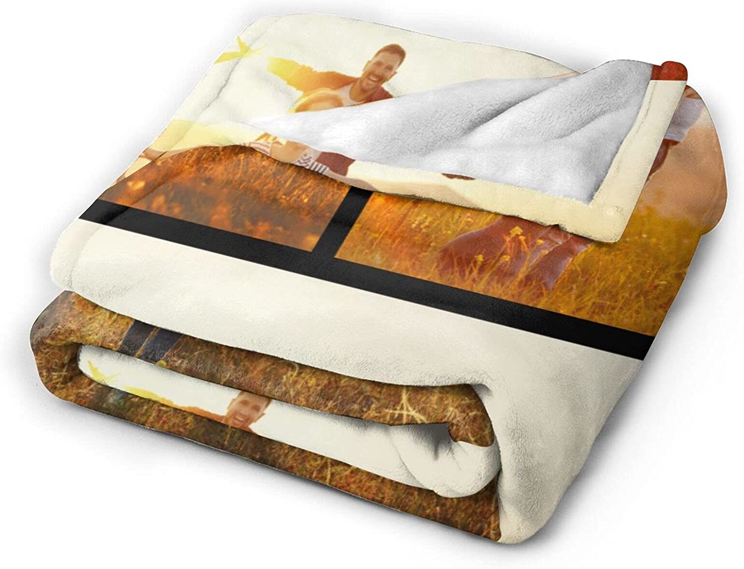 Custom Blanket With Photo Personalized Bedding Throw Blankets For Family Birthday Wedding Gift