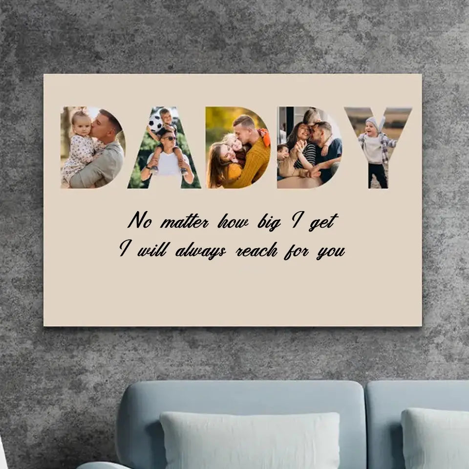 DAD Custom Photo Canvas Gift