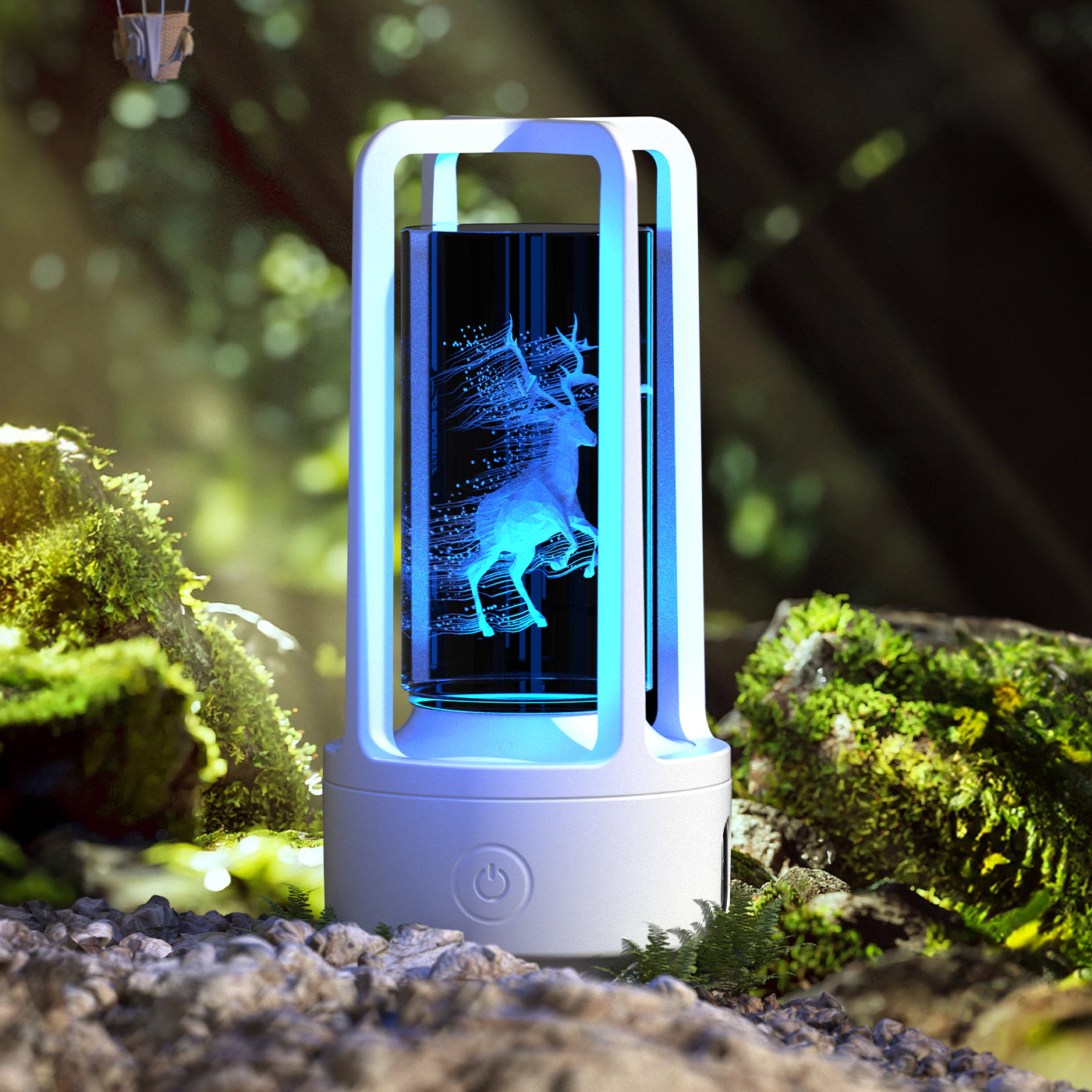 Creative 2 In 1 Audio Acrylic Crystal Touch Lamp And Bluetooth Speaker Valentine's Day Gift