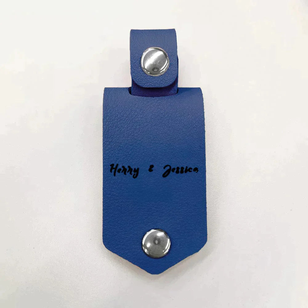 🌟Drive Safe My love Custom Leather Keychain Best Gift