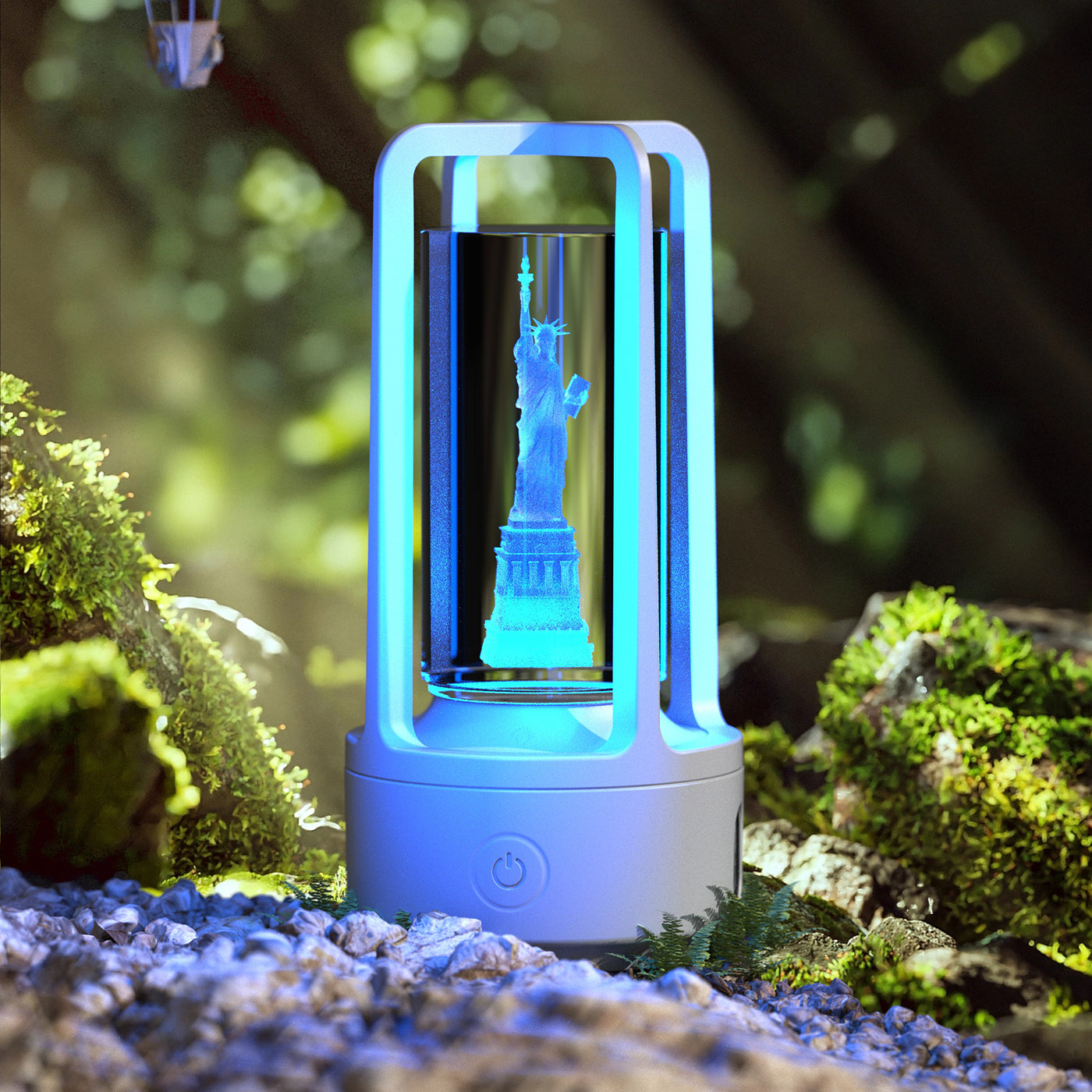 Creative 2 In 1 Audio Acrylic Crystal Touch Lamp And Bluetooth Speaker Valentine's Day Gift