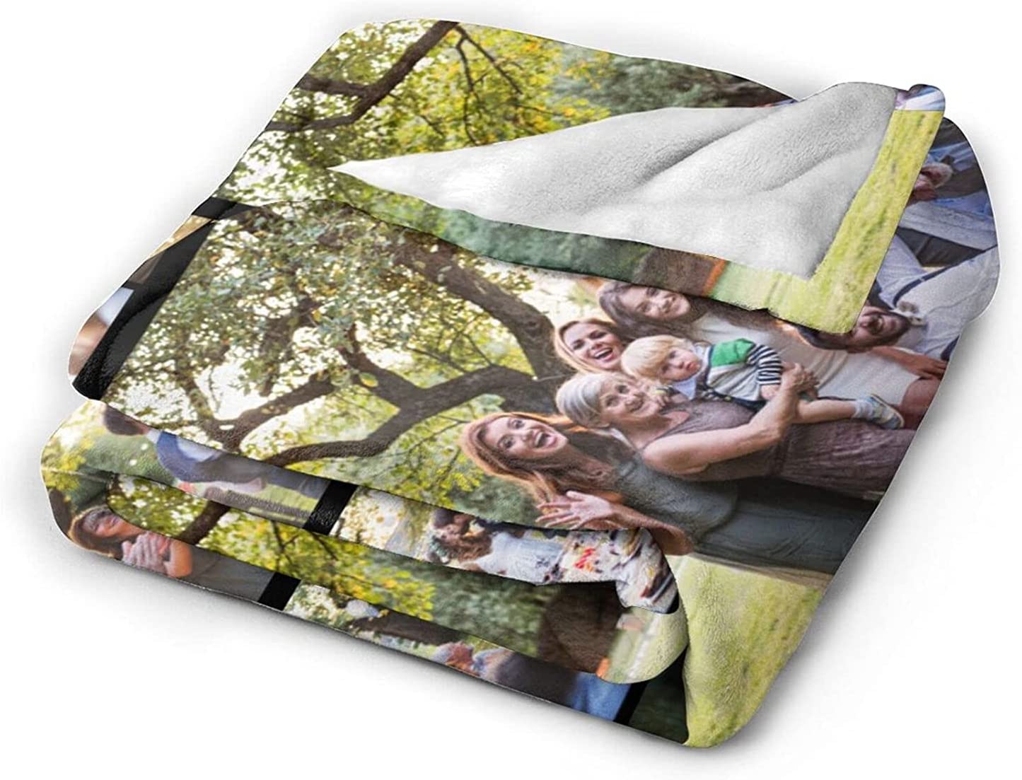 Custom Blanket With Photo Personalized Bedding Throw Blankets For Family Birthday Wedding Gift