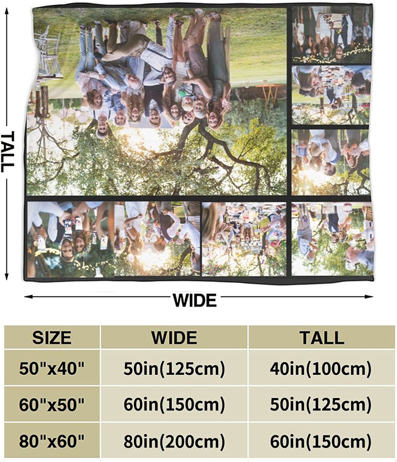 Custom Blanket With Photo Personalized Bedding Throw Blankets For Family Birthday Wedding Gift