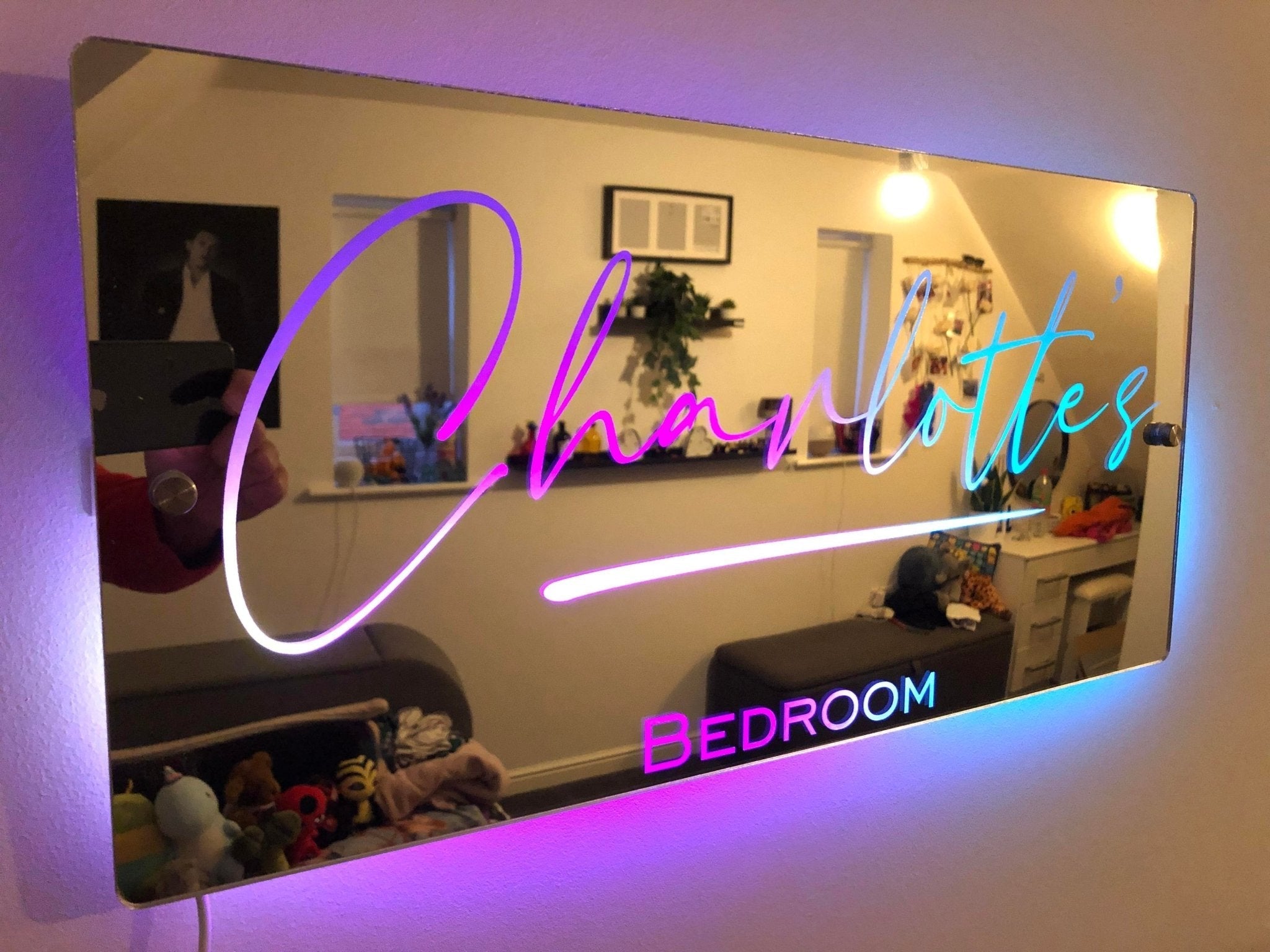 🔥Hot Sale🔥Personalised Name Mirror - Light Up Mirror(Buy 2 Get Free Shipping)