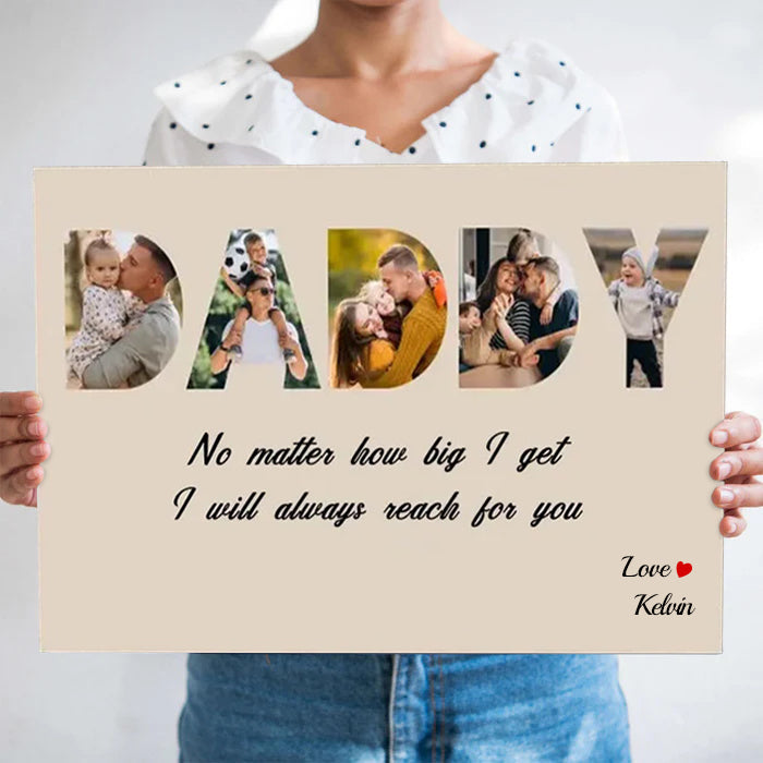 DAD Custom Photo Canvas Gift