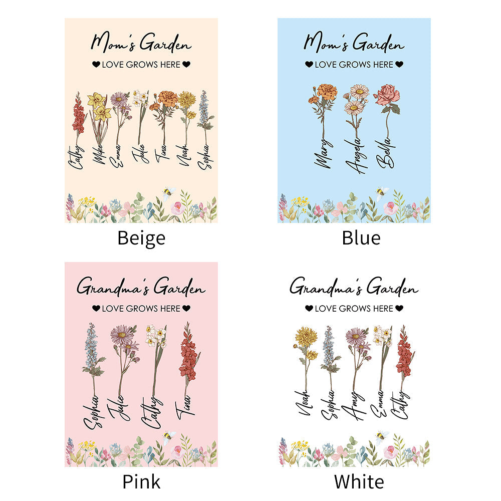 Mama's Garden is Her Children Customized Blanket🌺