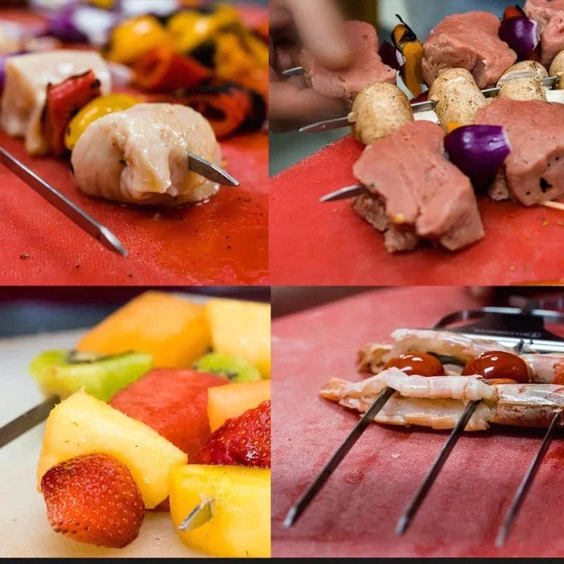 🔥Hot Sale Reusable 3 Way Grill Skewers - BBQ GrillSavant（buy one get one free）