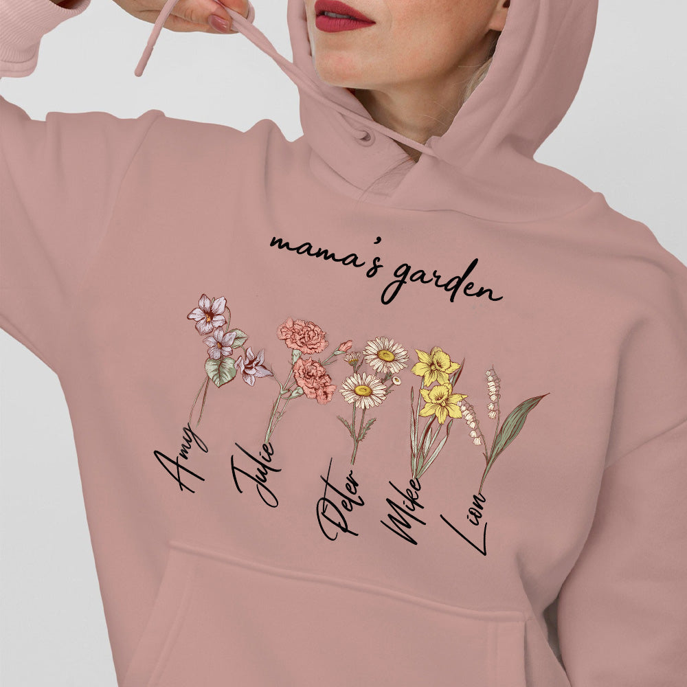 Mom's Garden Is Her Children Customized Hoodie/Crewneck