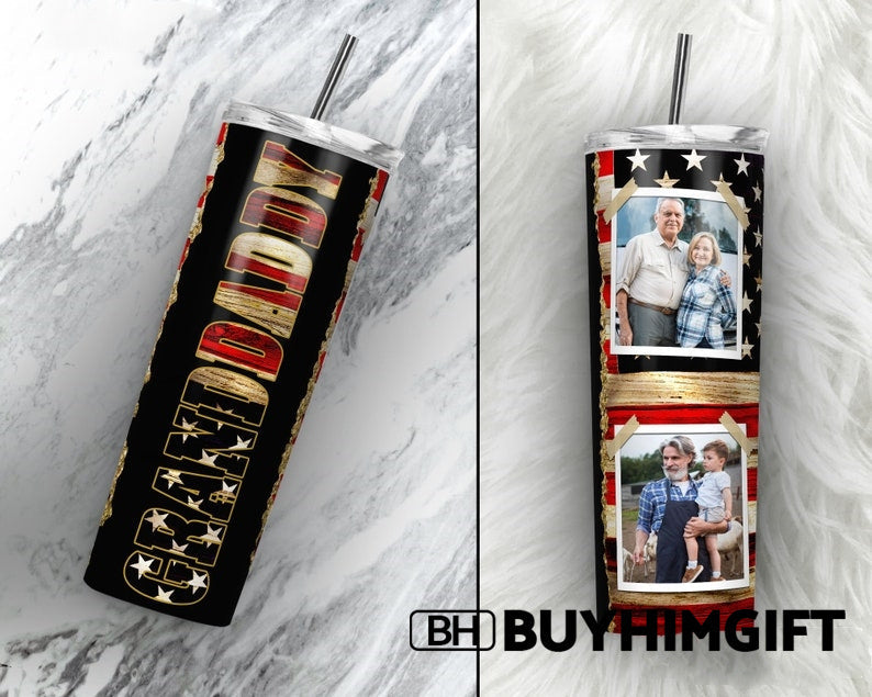 Black And Gold Color Scheme GRANDDADDY Mug- Personalized Father's Day Gift