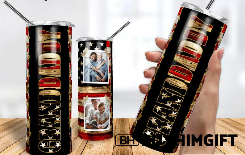 Black And Gold Color Scheme GRANDDADDY Mug- Personalized Father's Day Gift