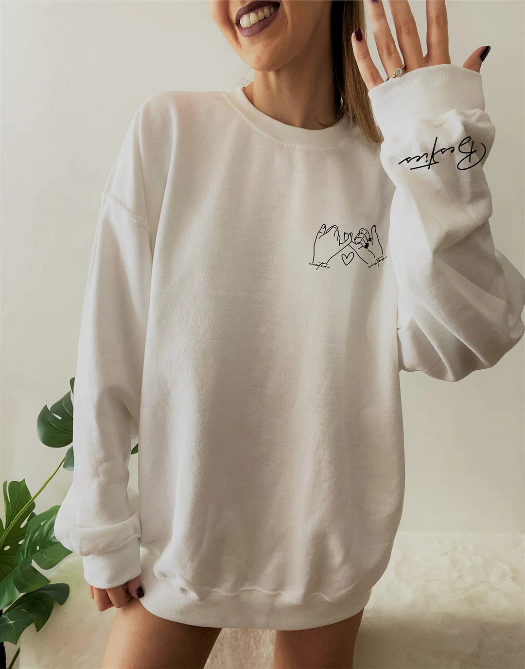 Custom Besties Sweatshirt, Custom Best Friend Gift, Girl's Personalized Besties Shirt, BFF Gifts For Women, Best Friend Birthday Gift