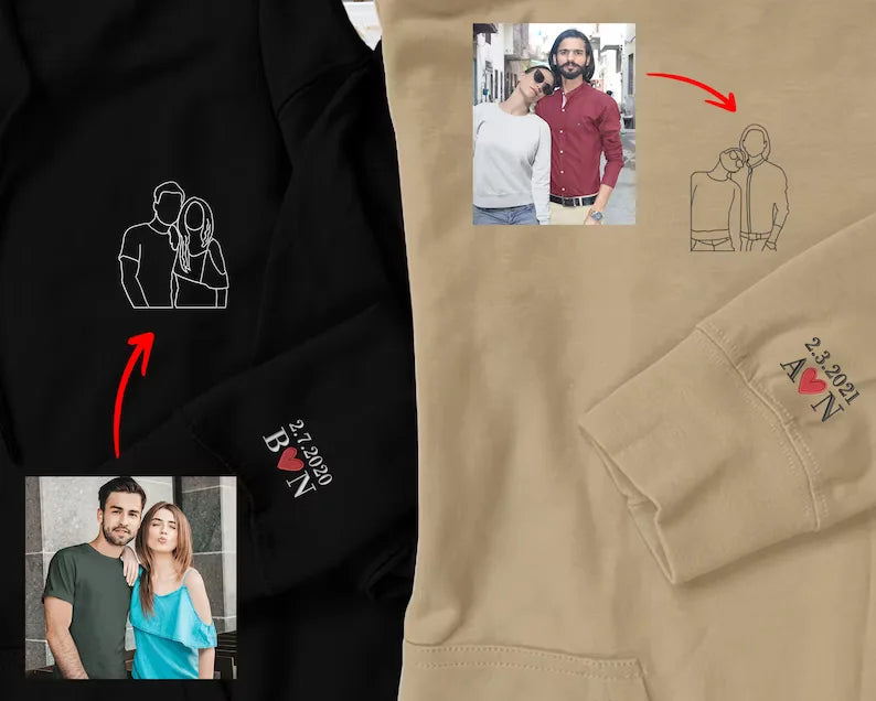 Custom Embroidered Sweatshirts, Hoodies & T-Shirts - Best Anniversary Gifts