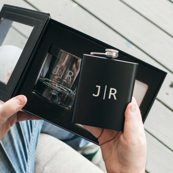 Gift Boxed Engraved Round Scotch