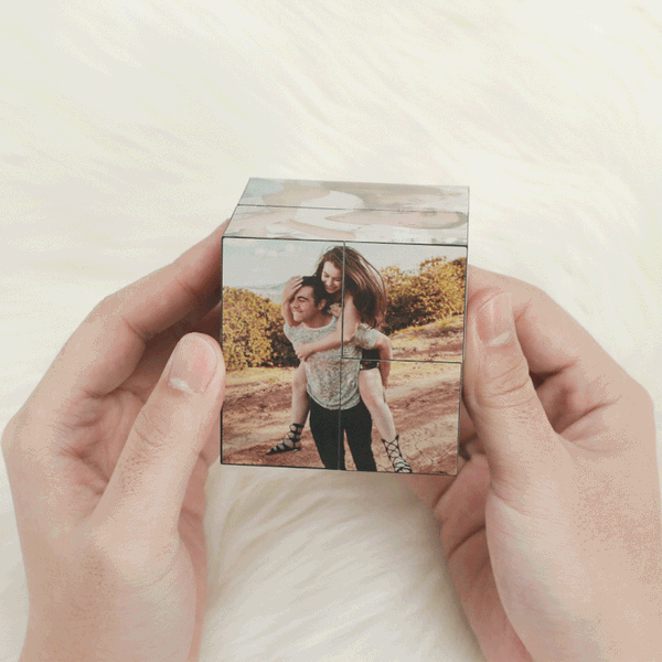 Custom Infinity Photo Cube, Multi Photo Rubix Cube, Creative Gifts for Love