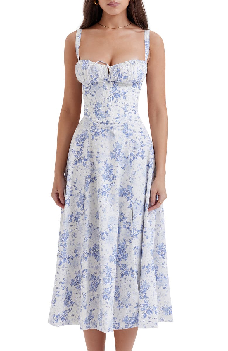 Floral Bustier Midriff Waist Shaper Dress (Buy 2 Free Shipping)