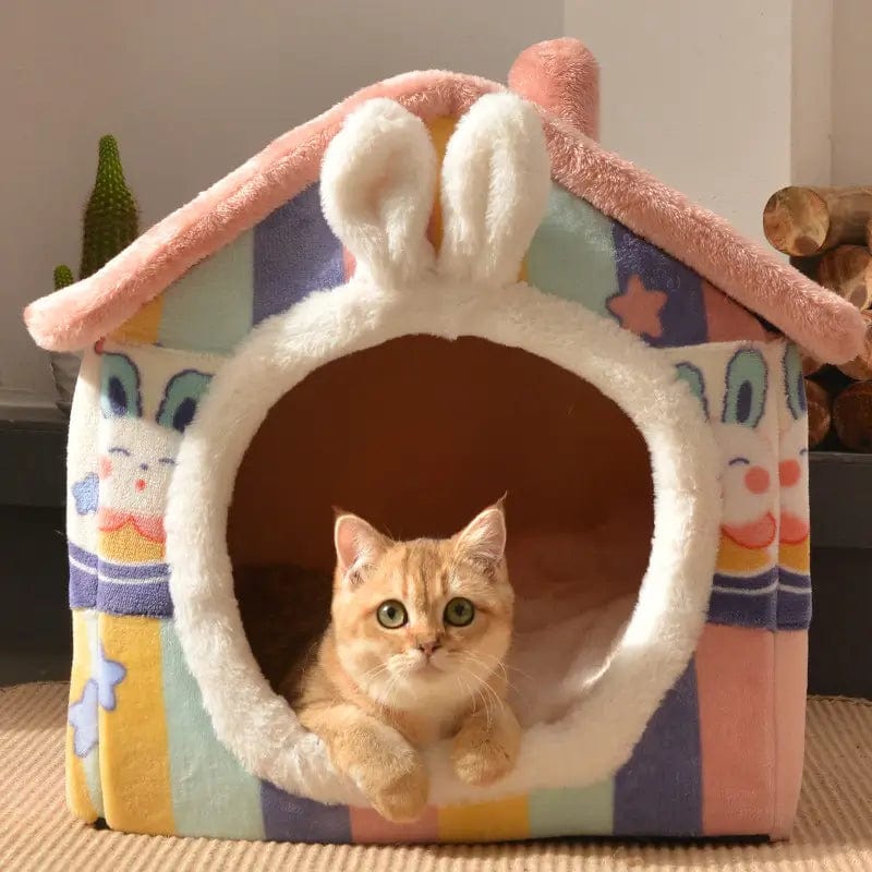 Dog/Cat  house Bed - Pink