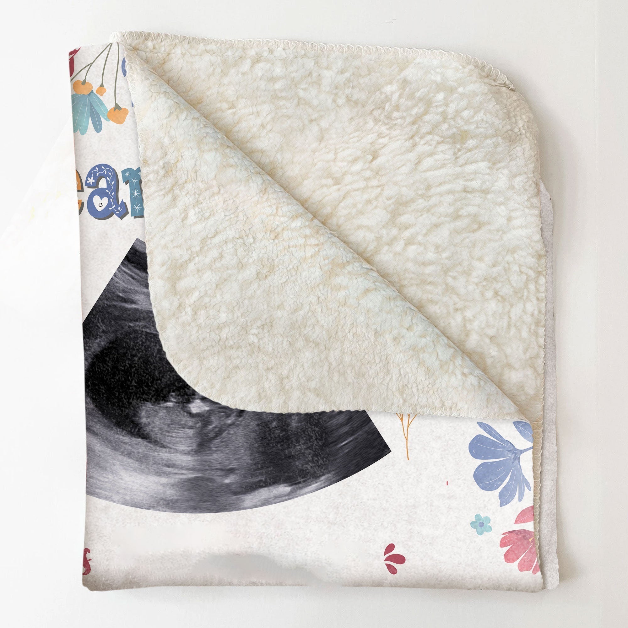 💖For Dad Blanket👨Custom Blankets Personalized Ultrasound For New Father Blanket Best Gift