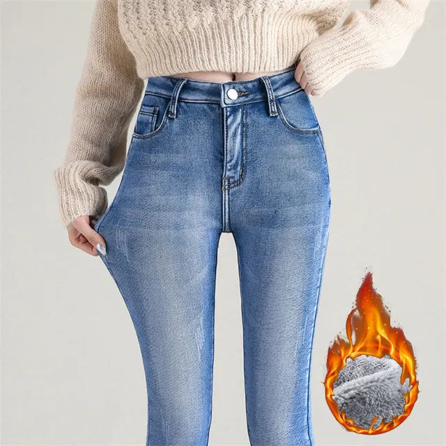 RosLily™️ Plus Velvet Style Skinny Jeans
