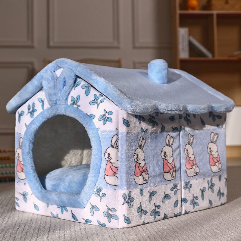Dog/Cat  house Bed - Blue