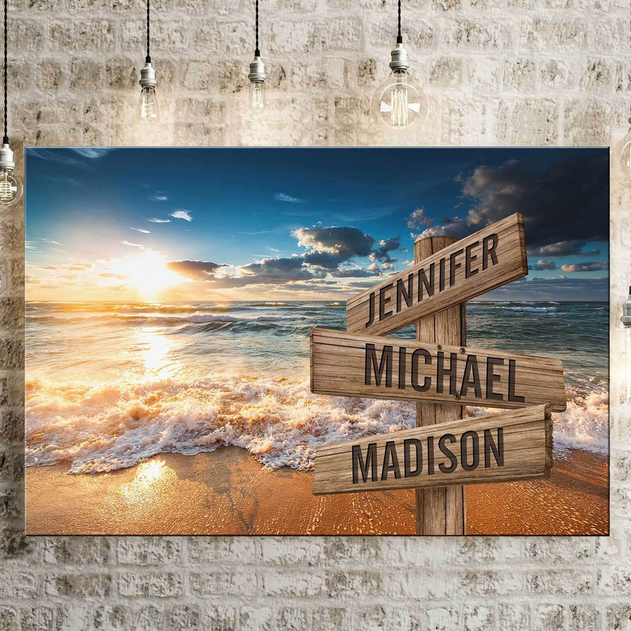 Canyon Pier Multi-Names Premium Canvas