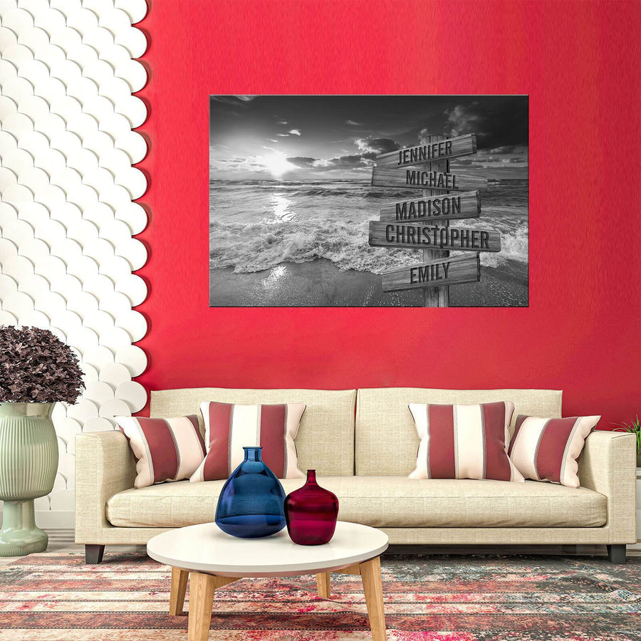 Canyon Pier Multi-Names Premium Canvas