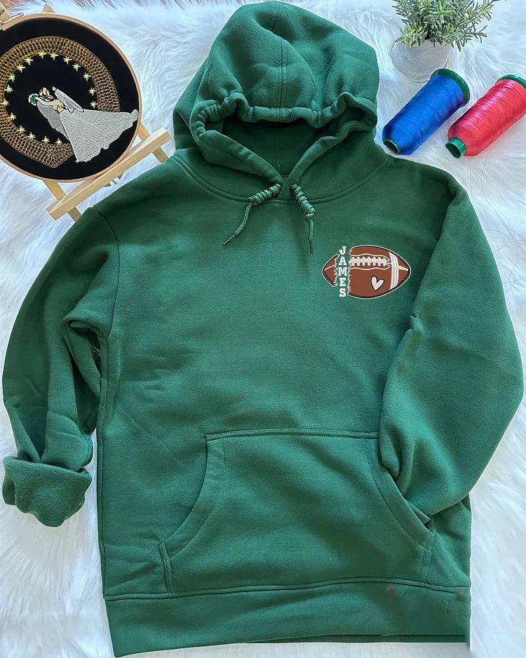 Personalized Embroidered Football Sweatshirt