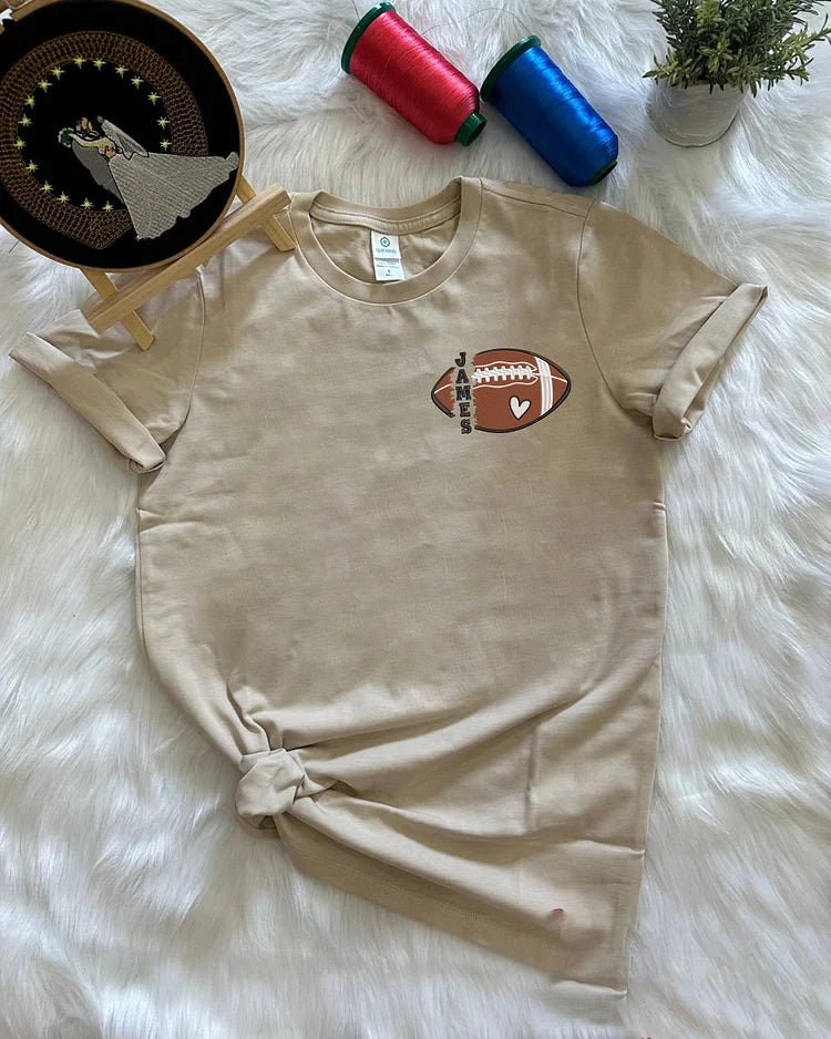 Personalized Embroidered Football Sweatshirt