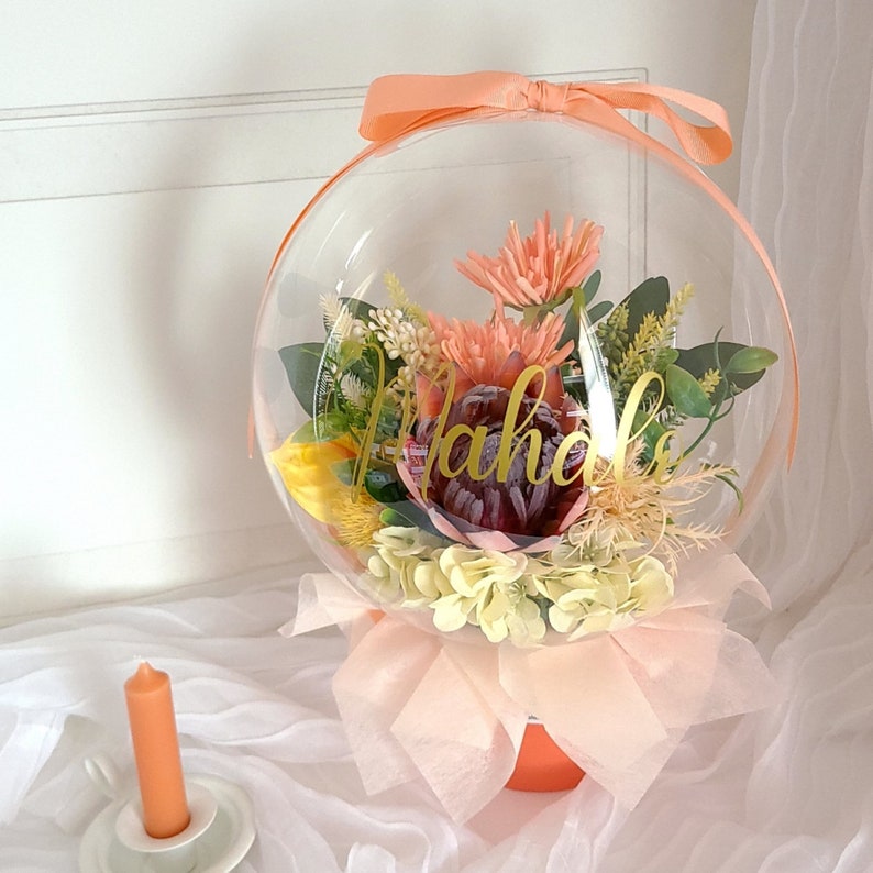 Protea Flower Balloon / Mother's Day, Special Gift, anniversary, Mothers Day, Graduation, Birthday, Congratulations, Personalized