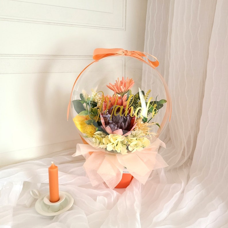 Protea Flower Balloon / Mother's Day, Special Gift, anniversary, Mothers Day, Graduation, Birthday, Congratulations, Personalized