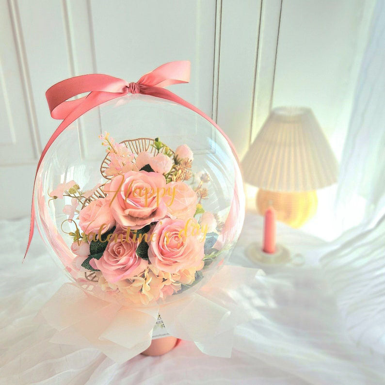 ROSE Flower Balloon / Mother's Day, Special Gift, anniversary, Mothers Day, Graduation, Birthday, Congratulations, Personalized