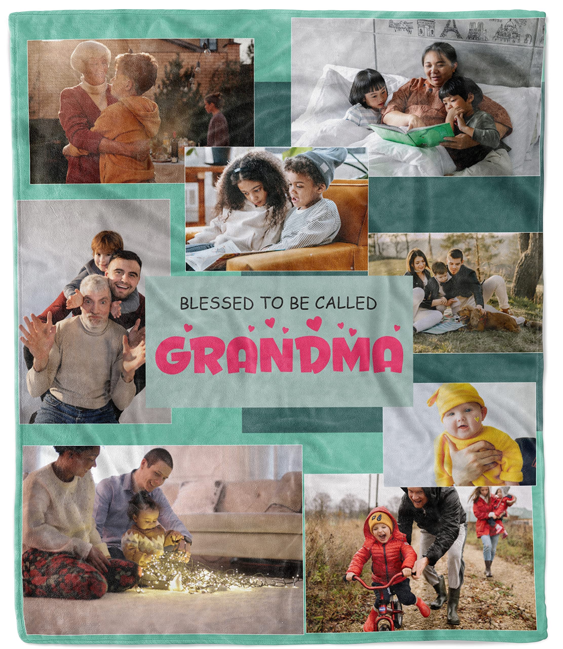 Custom Blanket with Photo， Funny Gifts for Boyfriend,Dad,Mom,Friends,New Year,Birthday