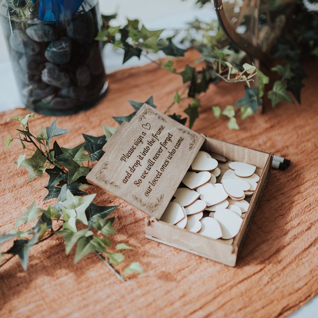 heart guest book