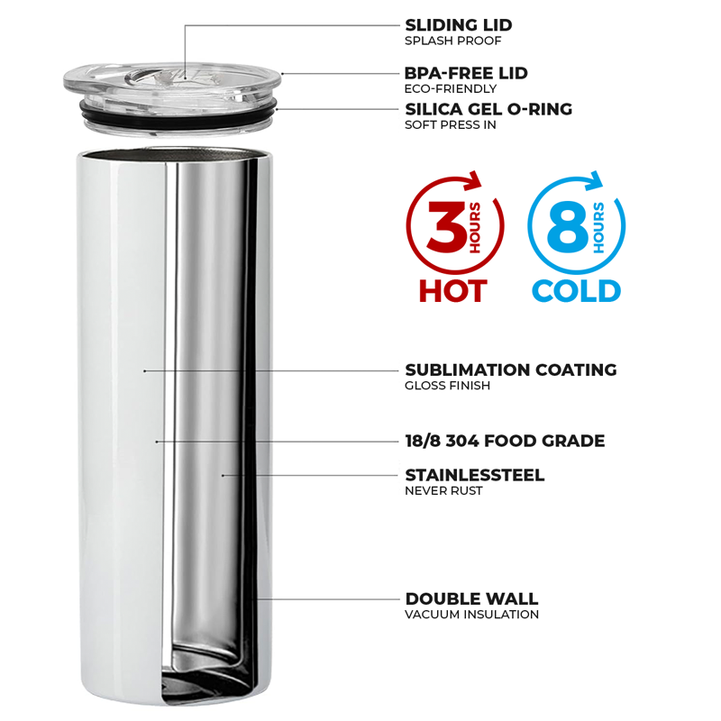 Family Personalized Custom Inflated Skinny Tumbler