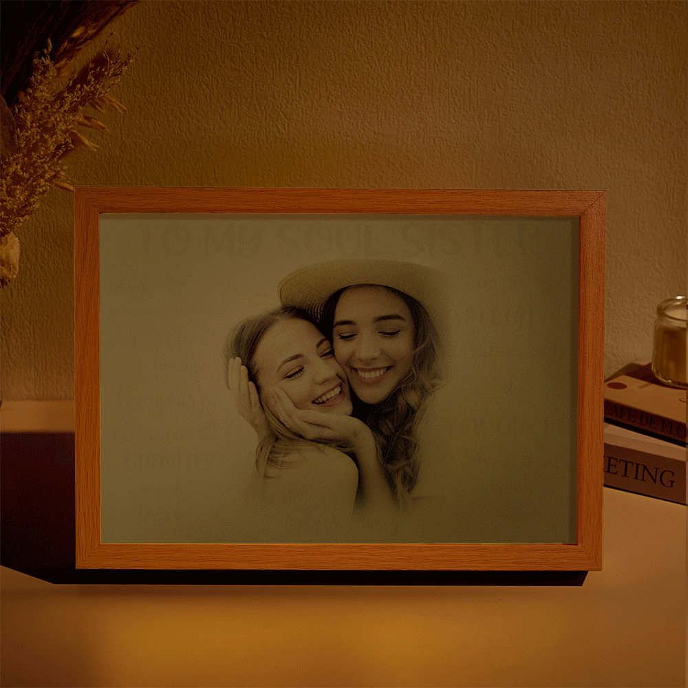 Custom Photo Lamp Personalized Light Valentine's Gifts for Her To My Wife