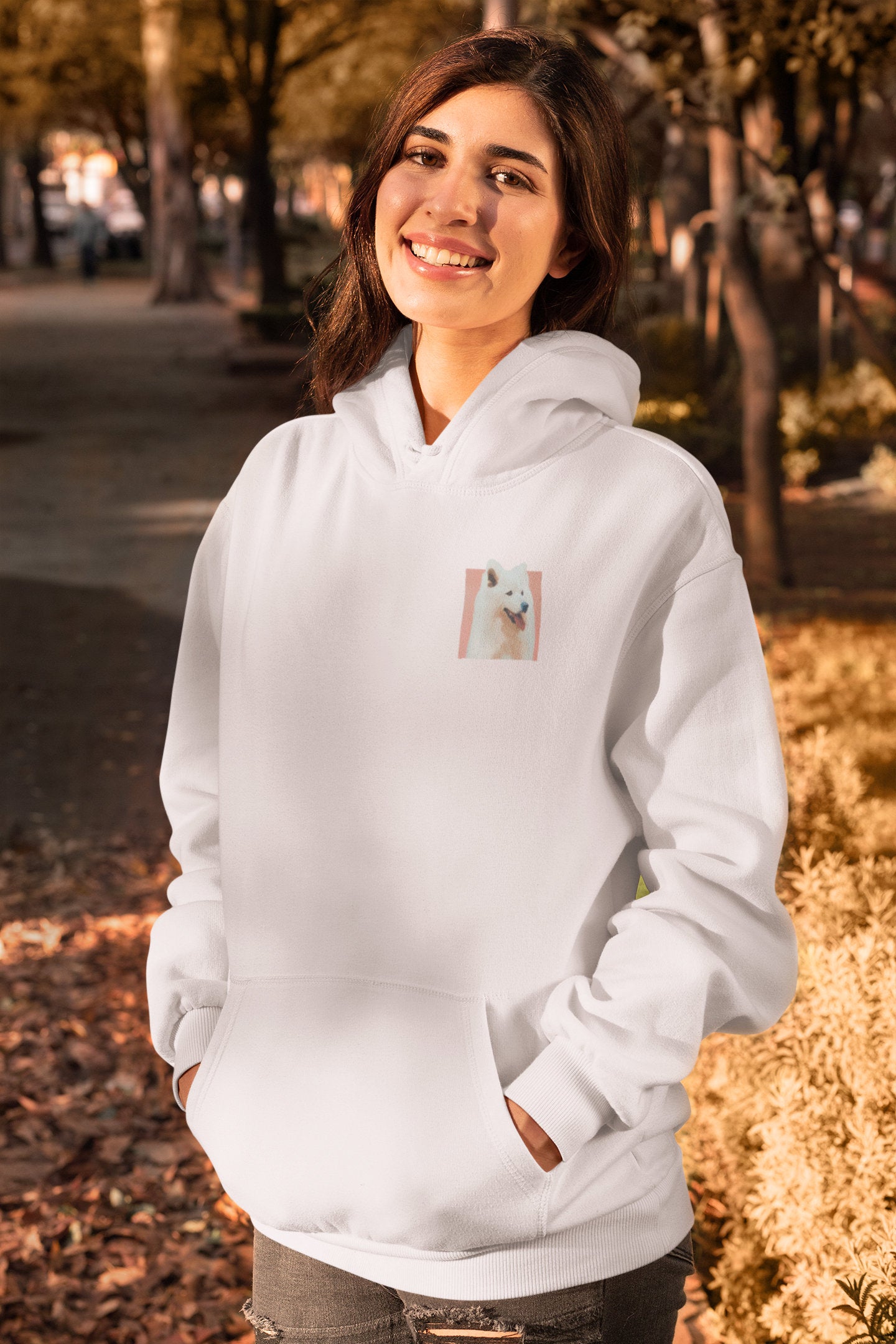 Custom Cat Portrait Sweatshirt Personalized Pet Sweatshirt Perfect for Cat Lovers Heavy Blend Unisex Hoodie Handmade Cat Mom