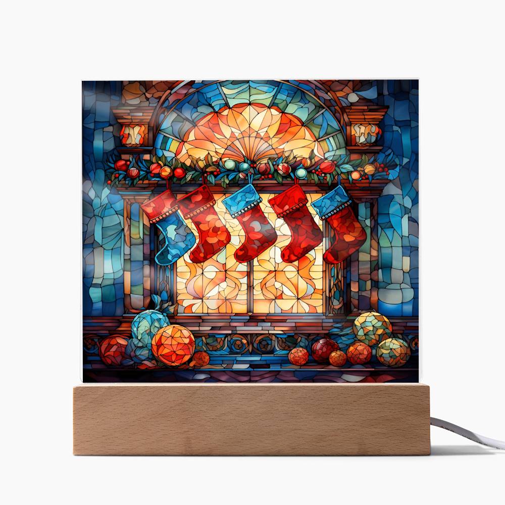 Stained Glass Window with Socks, Gift Ideas, Clebrations, Parties