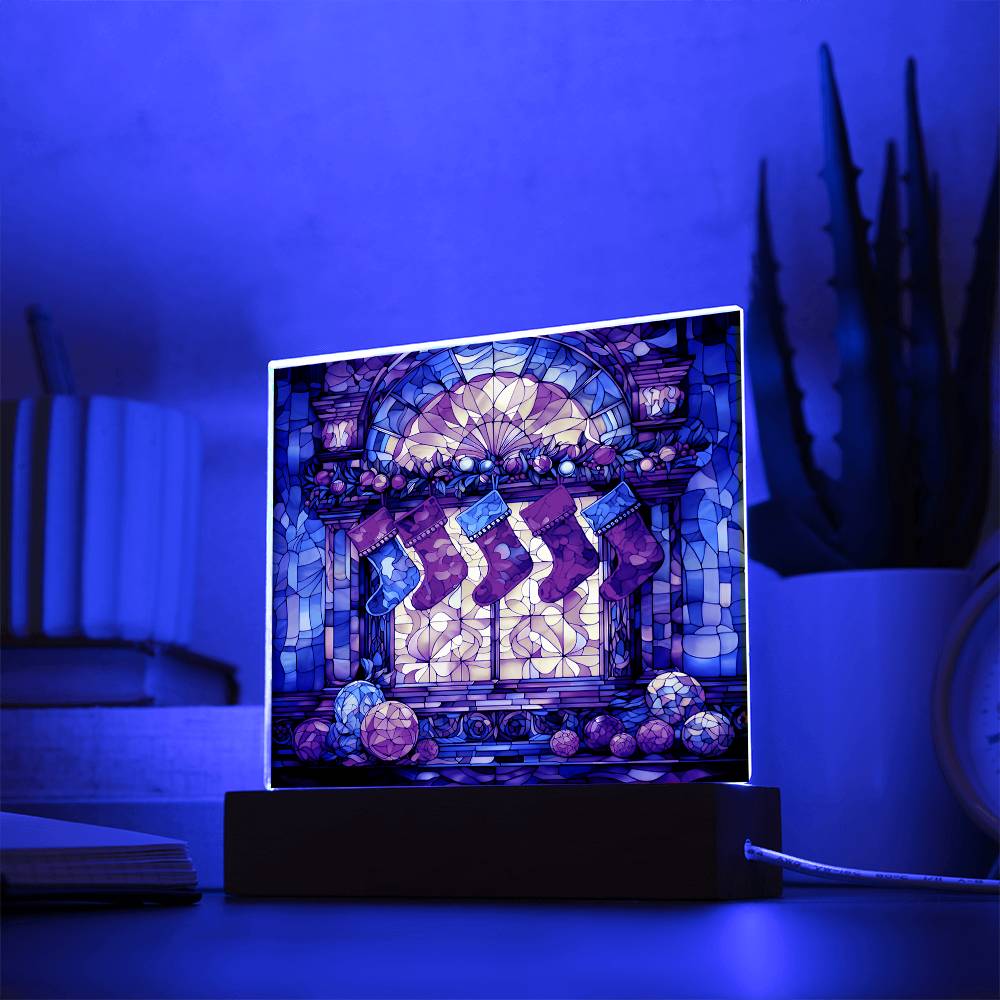 Stained Glass Window with Socks, Gift Ideas, Clebrations, Parties