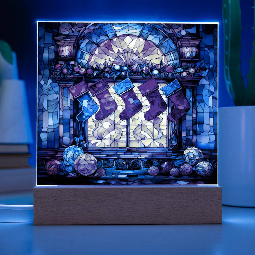 Stained Glass Window with Socks, Gift Ideas, Clebrations, Parties