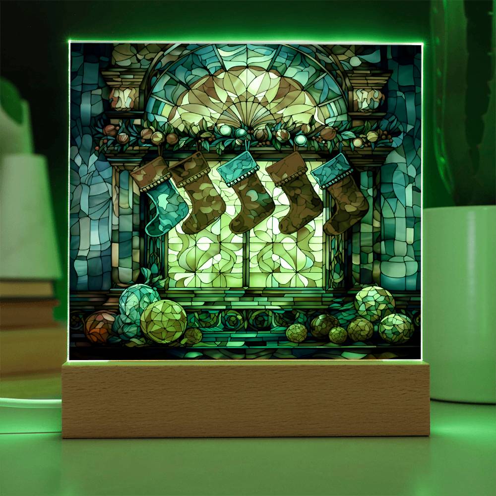 Stained Glass Window with Socks, Gift Ideas, Clebrations, Parties