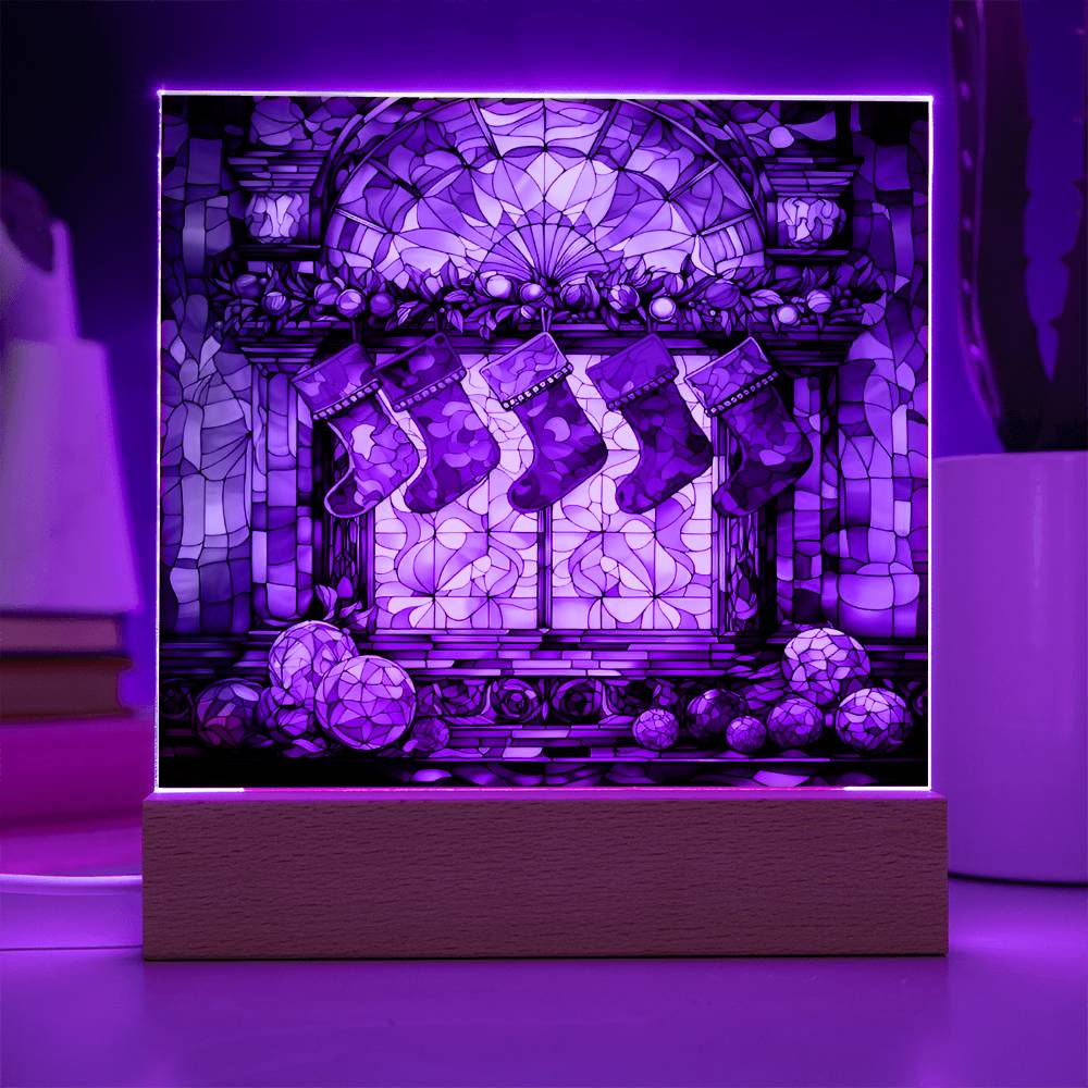Stained Glass Window with Socks, Gift Ideas, Clebrations, Parties