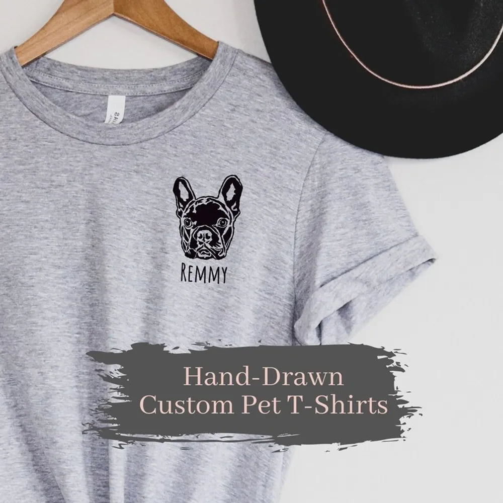 Custom Pet Face Portrait Shirt,Hoodir,Sweatshirt-Best Gift For Pet Lover