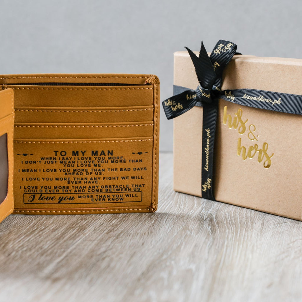 TO MY MAN GENUINE LEATHER BI-FOLD WALLET