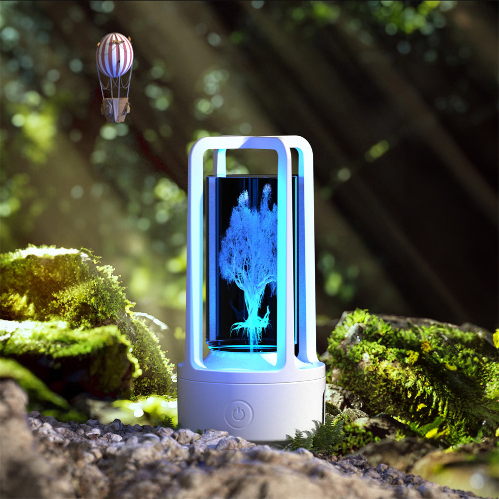 Creative 2 In 1 Audio Acrylic Crystal Touch Lamp And Bluetooth Speaker Valentine's Day Gift