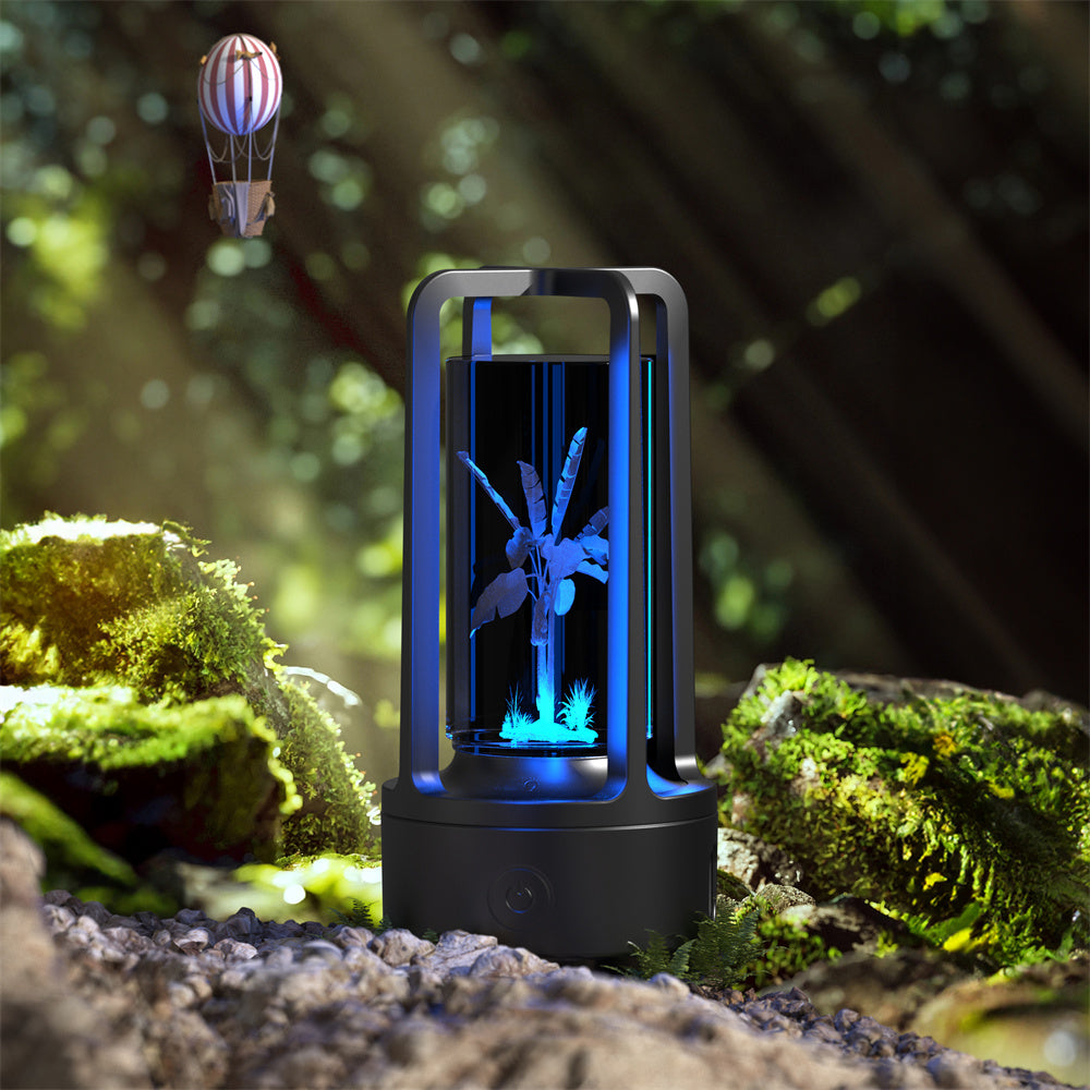 Creative 2 In 1 Audio Acrylic Crystal Touch Lamp And Bluetooth Speaker Valentine's Day Gift