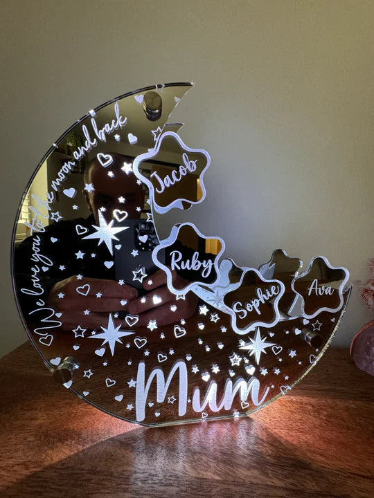 🔥Mother's Day Sale🔥Our Celestial Mum Moon Light-A Personalised Glow of Motherhood