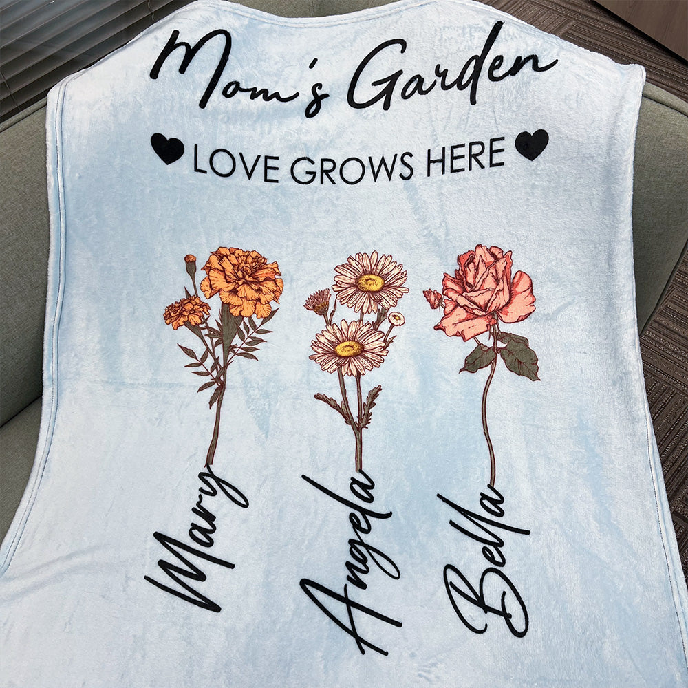 Mama's Garden is Her Children Customized Blanket🌺